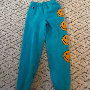Aviator Nation smiley face sweatpants